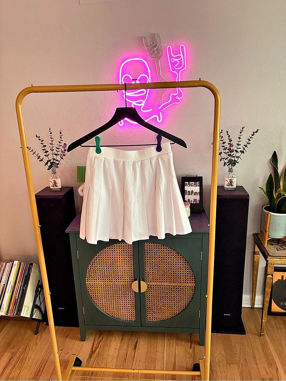 Abercrombie & Fitch Pleated Tennis Skort White XS Like New